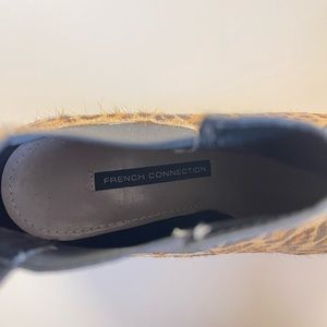 French Connection Leopard Calf Hair Booties